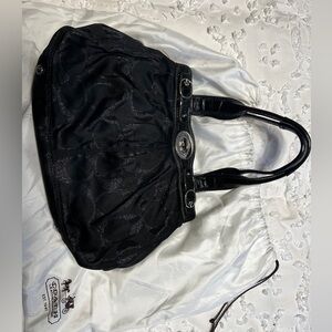 Black COACH Purse with original dust bag